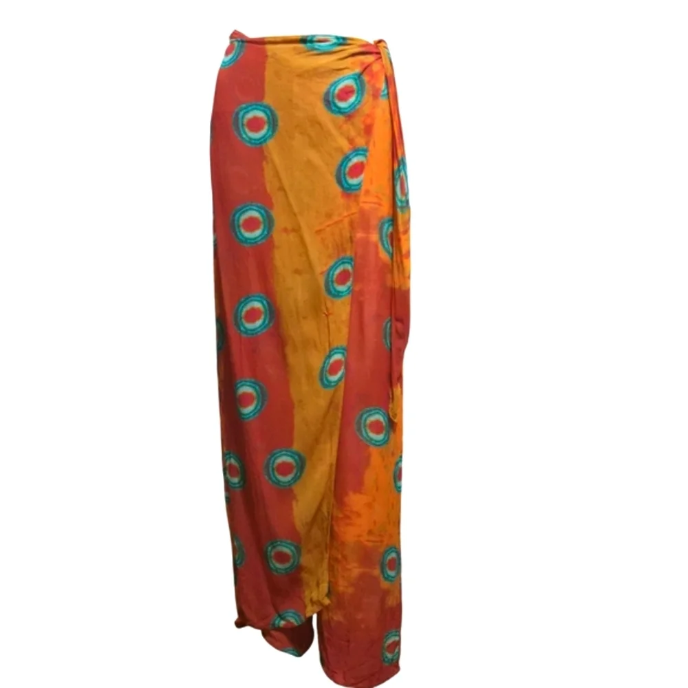 Zara GORGEOUS Printed Pareo Pants Swimwear Beach Cover up Size M - Picture 3 of 11
